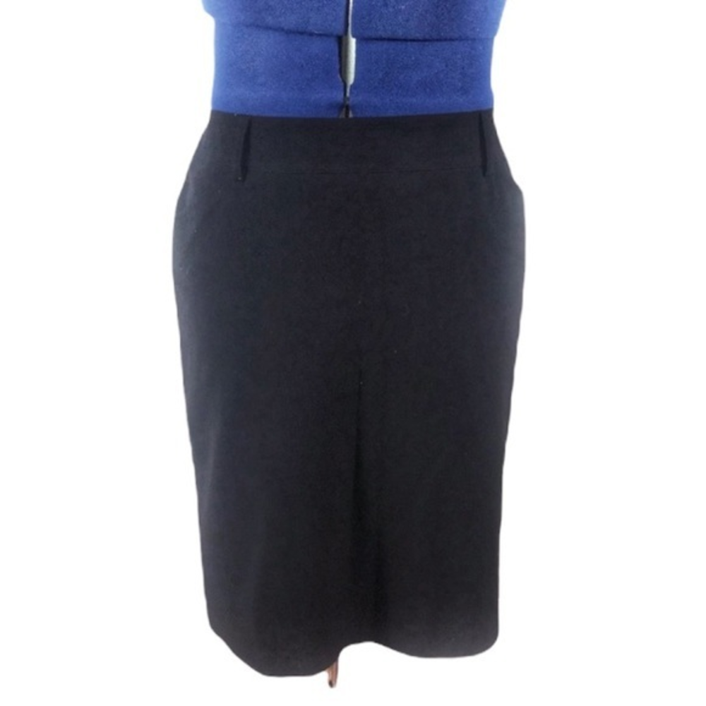 Investments‎ 16 Women’s Plus-size black front pocket pencil wide waistband skirt